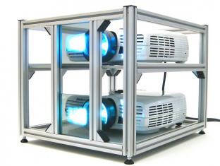 3D passive projector mount